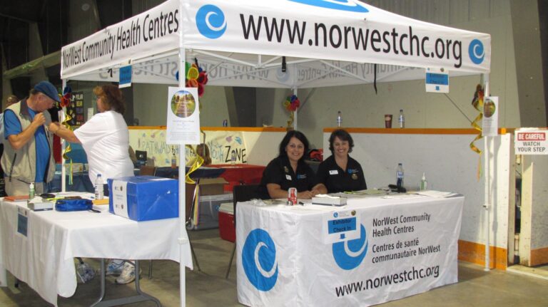 Health Center 10x10 Premium Splash Tent and Table Cover Toronto Canada